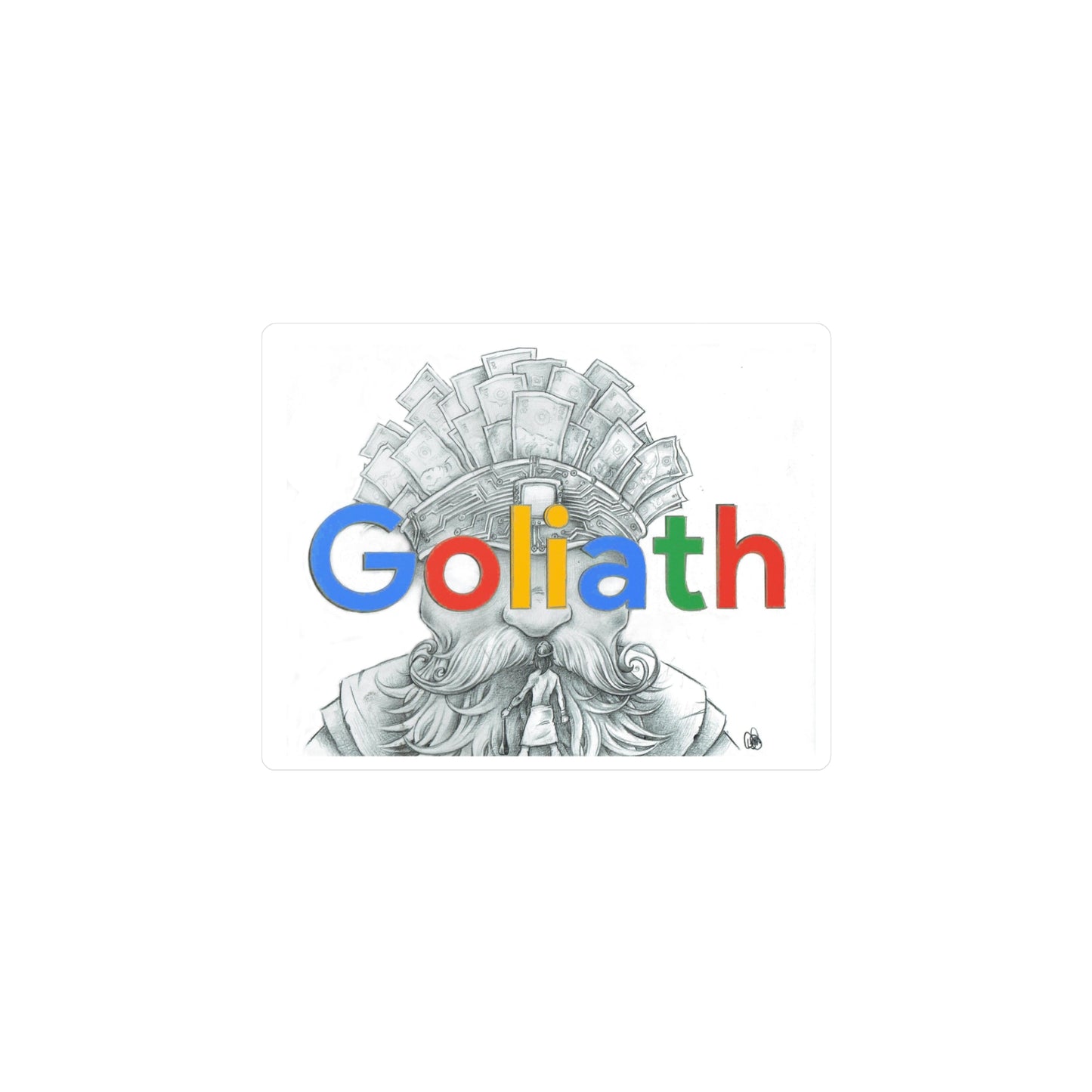 Goliath Decal with Illustration