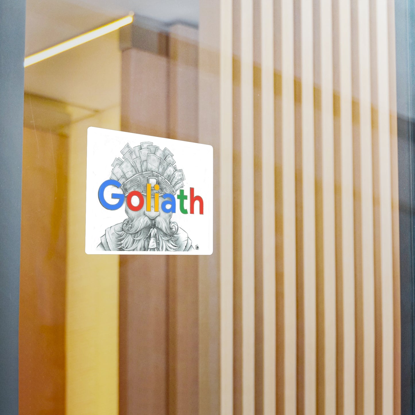 Goliath Decal with Illustration