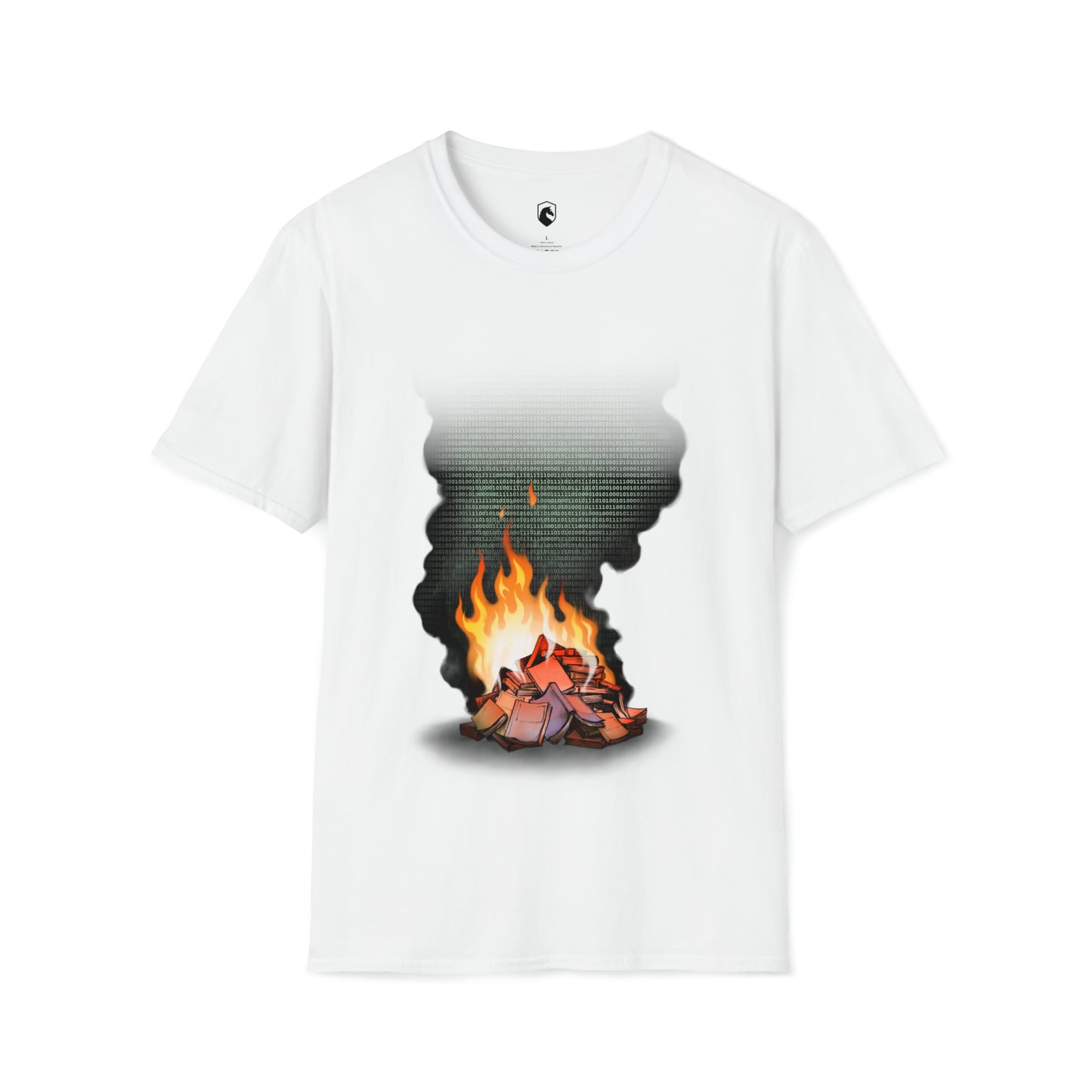 Digital Book Burning T-Shirt - Unisex
